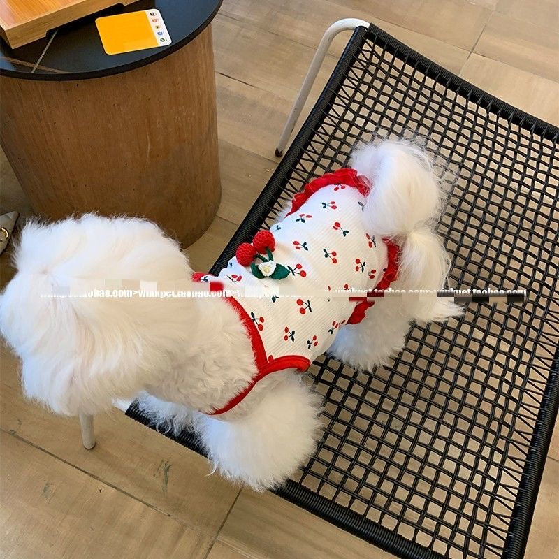 春夏新作 犬服 ペット服 犬 洋服 ペット 犬用品 小中型犬 子犬犬ペット服夏ホルターワンピースサブ猫ベストワンピースペット