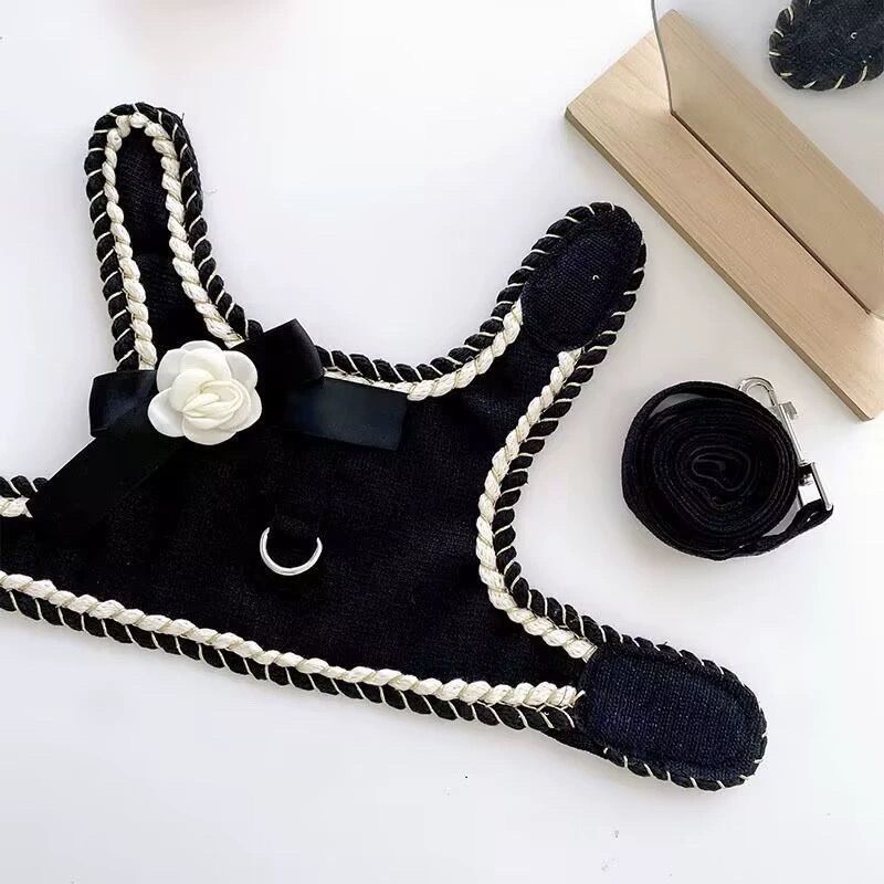 ペット牽引紐犬小型外出猫胸背服香風ベストかわいいテディ王女比熊 メガ割ワンピースパンツトートバッグ