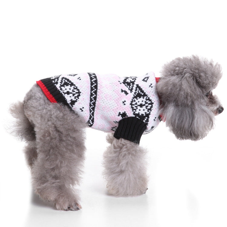 2023年新作入荷 ペット服 犬 服 Tシャツ ドッグウェア犬服クリスマス衣雪花セーターハロウィンペット服セーターヘラジカ衣犬セーター