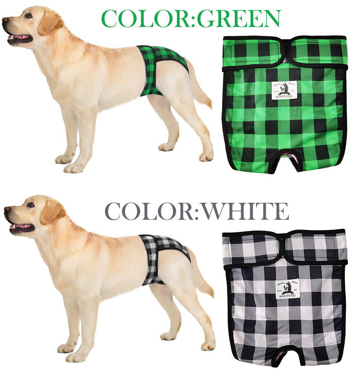 介護 中型犬 マナーバンド 服 マナーパンツ 犬の服 トイレ オムツカバー マーキング防止 チェック ドッグウェア しつけ サニタリーパンツ 犬 大型犬