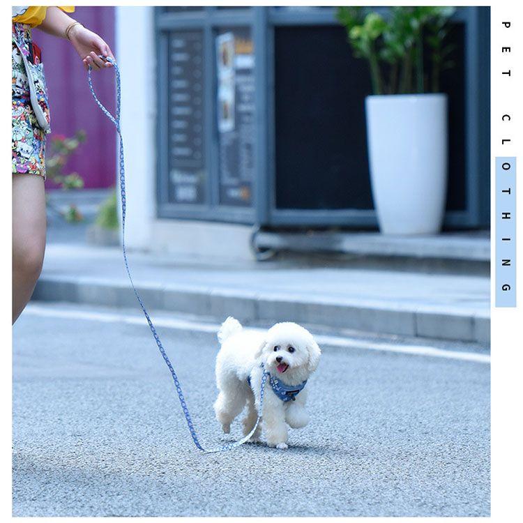 新商品プロモーション,数量限定 ハーネス 小型犬 ハーネス リード 2点セット ペット用品 全9種 ハーネスフリーサーズ 体重5kg以内 リード152cm バックルで簡単着脱 歩行補ハーネス 小型犬