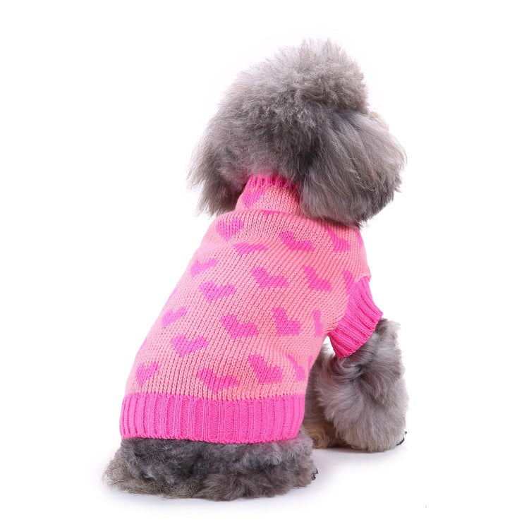 2023年新作入荷 ペット服 犬 服 Tシャツ ドッグウェアペットの服セーターハイネック犬の服セータークリスマス雪花の犬のセーター秋冬
