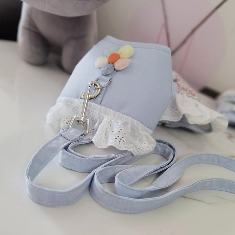 子犬犬牽引ロープ幼犬子猫テディロープティーカップ犬チワワ散歩猫服 メガ割ワンピースパンツトートバッグ