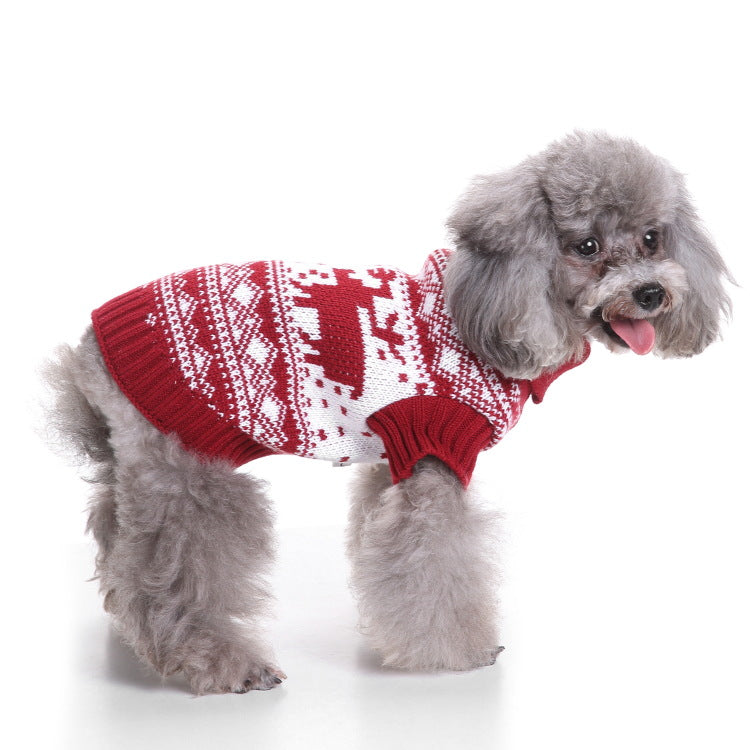 2023年新作入荷 ペット服 犬 服 Tシャツ ドッグウェア犬セーターペットクリスマスセーターニットハイネックペット服セーター犬セーター