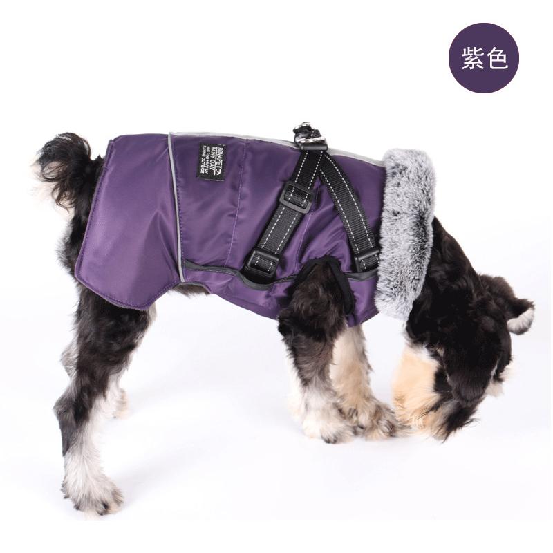 暖か ダウン風ジャケット ジャケット 中型犬 反射 ベストウェア 小型犬 ハーネス 首元 ペット服 防寒 ハーネス一体型 犬 大型犬 防風 冬 防水 犬 ジャケット