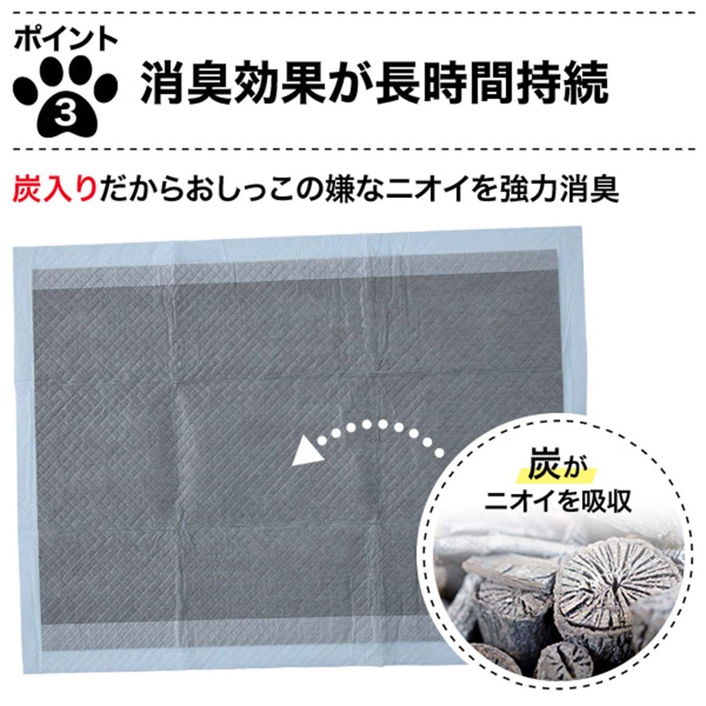 山善 システムトイレ用 厚型 ペットシーツ 炭入り消臭 レギュラー 88枚入