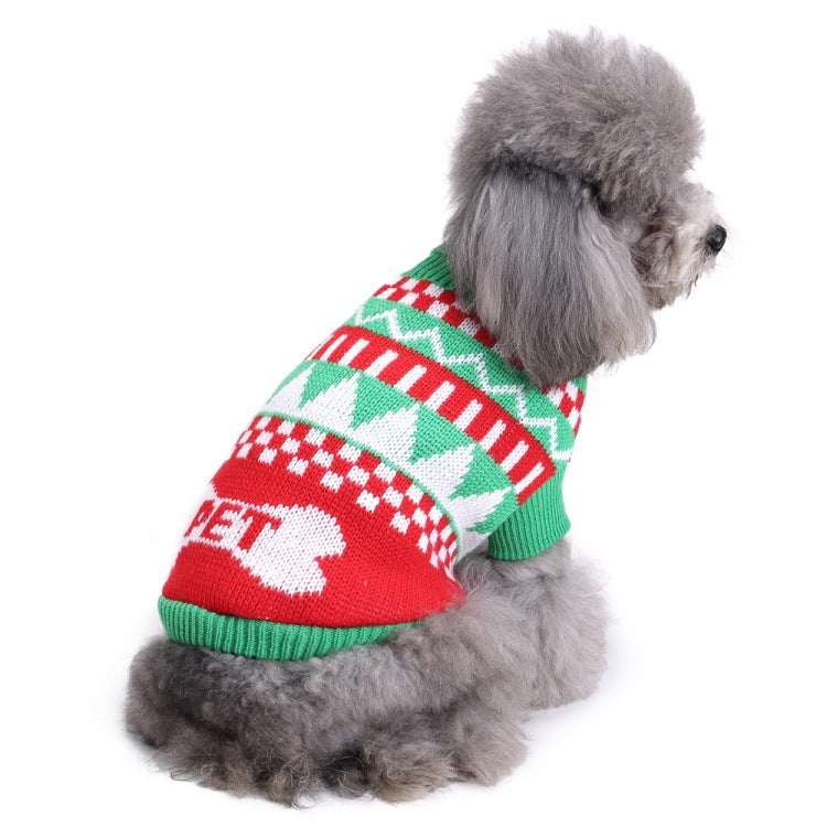 2023年新作入荷 ペット服 犬 服 Tシャツ ドッグウェア犬服クリスマス衣雪花セーターハロウィンペット服セーターヘラジカ衣犬セーター