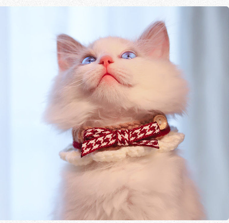 アクセサリー 20cm~30cm オシャレ かわいい 猫 撮影道具 成猫 チョーカー 首輪 ペット ネコ 超軽量 犬 子猫 マフラー 安全 写真 猫用首輪 カラーリボン リボン