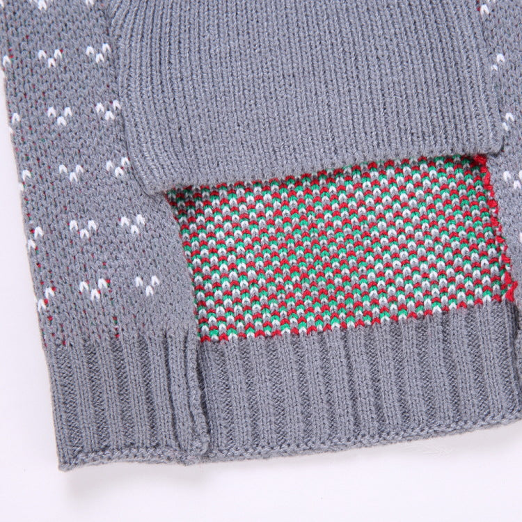 2023年新作入荷 ペット服 犬 服 Tシャツ ドッグウェアペットの服セーターハイネック犬の服セータークリスマス雪花の犬のセーター秋冬