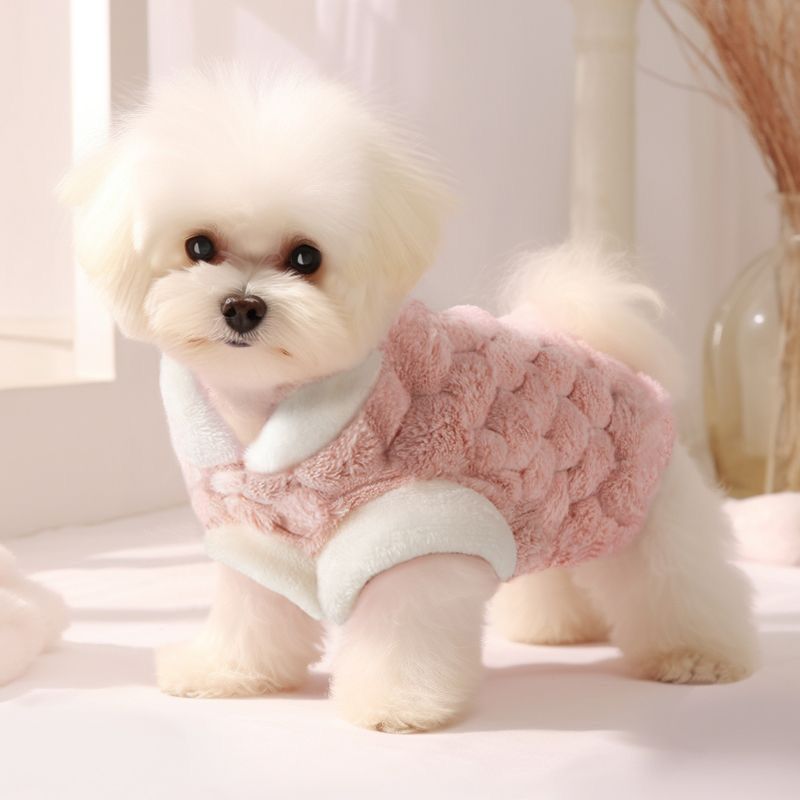 子犬ペット服春秋冬暖かいぬいぐるみウエストコートビションフリーゼ小型犬かわいいベストテディ肥厚犬 服 犬 犬の服 犬 洋服 犬の服夏 犬洋服