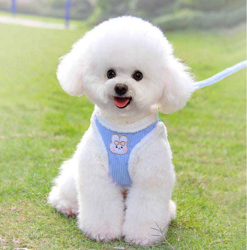 ペット用品 犬用ハーネス シンプル お出かけ リード 小型犬 おしゃれ 犬用 ハーネス 猫用 簡単装着 軽量 中型犬 ハーネスリードセット ペットハーネス ネコ用ハーネス お散歩 犬 2点セット 96