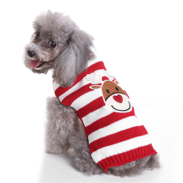 2023年新作入荷 ペット服 犬 服 Tシャツ ドッグウェア犬セーターペットクリスマスセーターニットハイネックペット服セーター犬セーター