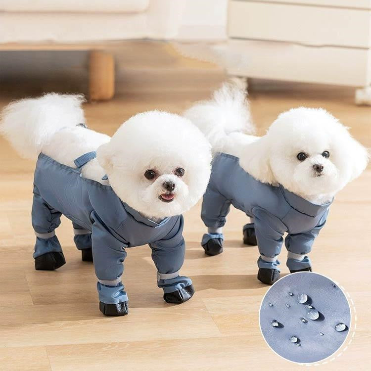 レインコート 脱げない 犬 防水 スペンダー付き犬用パンツ 屋外四本足パンツ 滑り止め 大人の魅力 犬服 犬用レッグカバー 調節可能 レインパンツ サスペンダー付