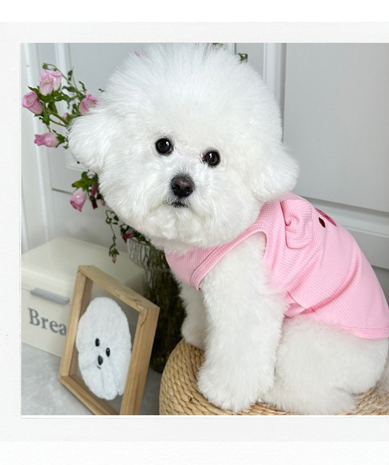 おしゃれ犬服 夏SNS映え ワッフルベスト 犬 服 犬 服 犬服 犬の服 ペット用品 ハーネス 小型犬