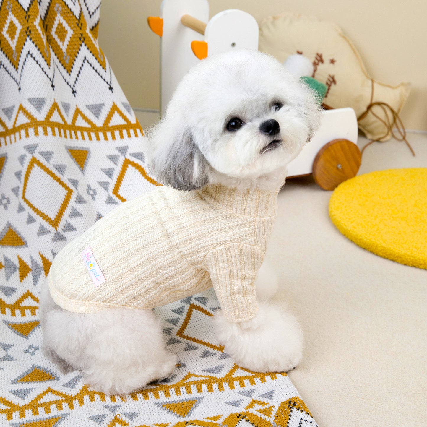 人気犬の服ペット小型犬の服新しいテディよりパンダミミミ韓国ハイネックボトムシャツ