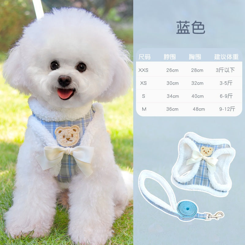 お出かけ シンプル 犬用ハーネス お散歩 犬 おしゃれ 犬用 胴輪 ハーネス 85 ネコ用ハーネス 2点セット 小型犬 軽量 ペットハーネス ペット用品 リーシュ 猫用 簡単装着 中型犬 リード ハー