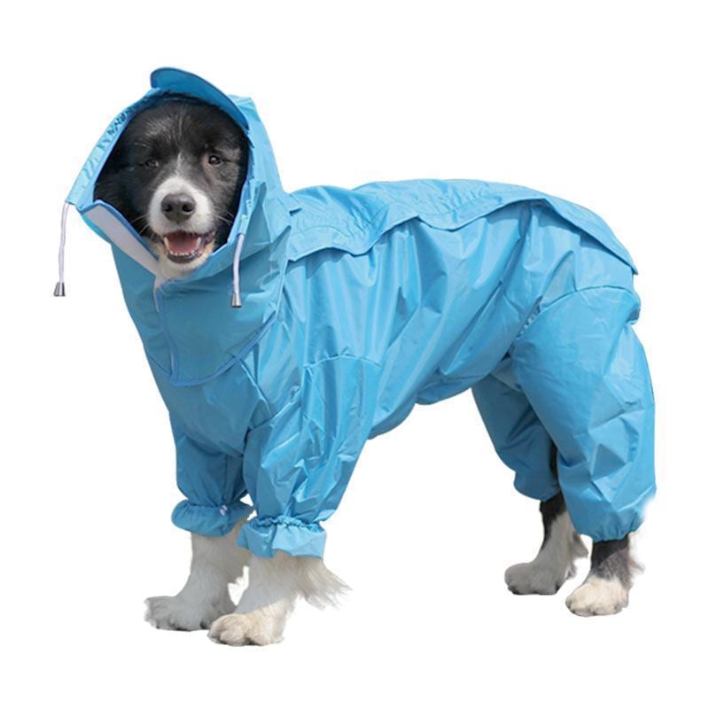 犬用レインコート ペットレインコート 防水 通気 軽量 12-30サイズ 大きいサイズ 汚れ防止 中大型猫犬 ドッグレインコート
