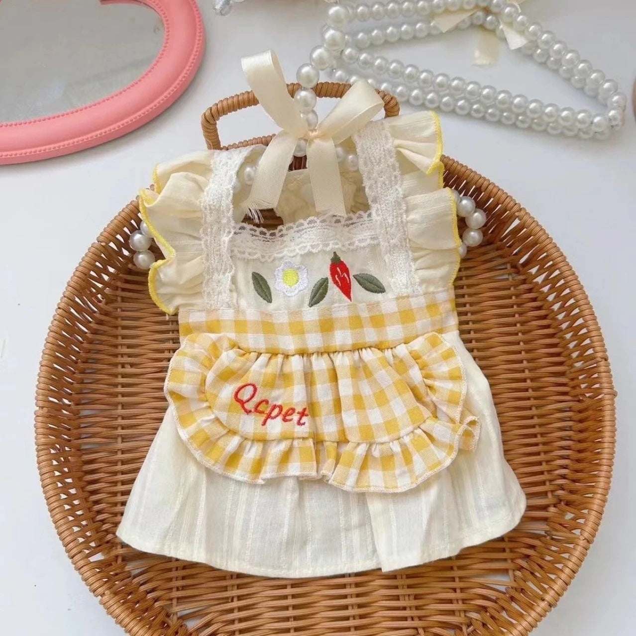 【新作犬猫服 登場】 犬服 ペット服 犬 洋服 夏用薄手ペットスカート猫小型犬服