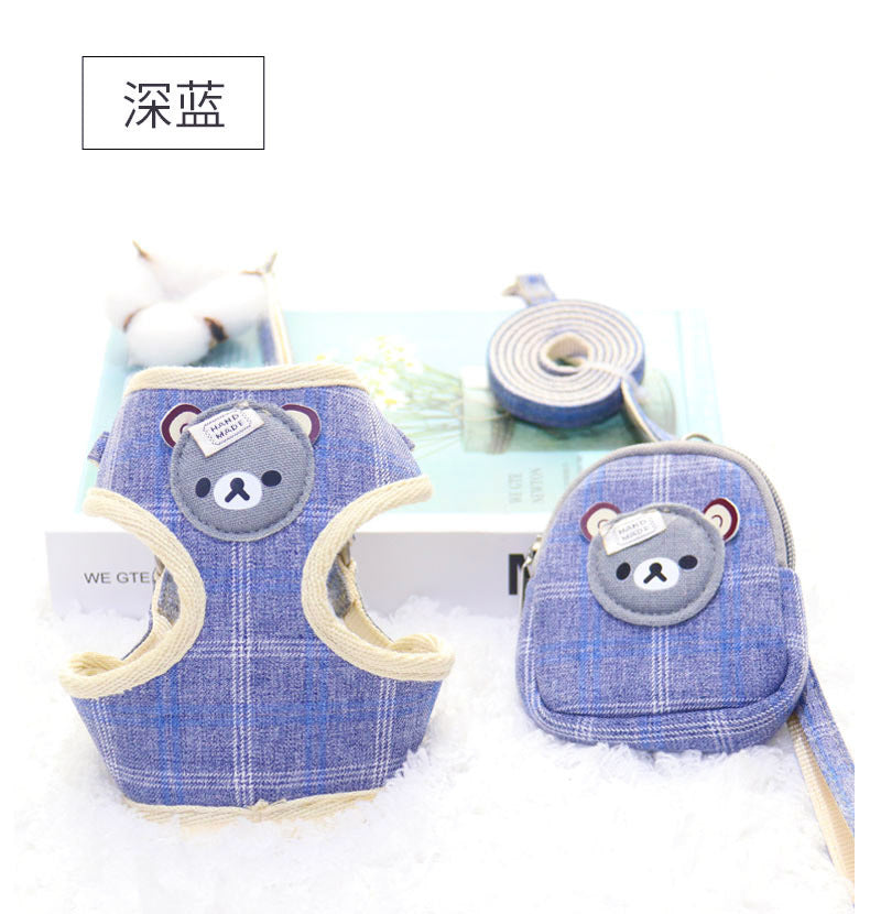 小型犬 軽量 リーシュ ペット用品 ハーネスリードセット 犬用ハーネス シンプル 犬用 ペットハーネス 97 胴輪 リード おしゃれ 犬 簡単装着 猫用 ネコ用ハーネス 2点セット お出かけ ハーネス