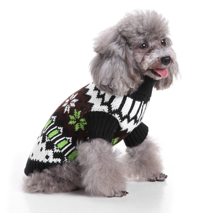 2023年新作入荷 ペット服 犬 服 Tシャツ ドッグウェア犬服クリスマス衣雪花セーターハロウィンペット服セーターヘラジカ衣犬セーター