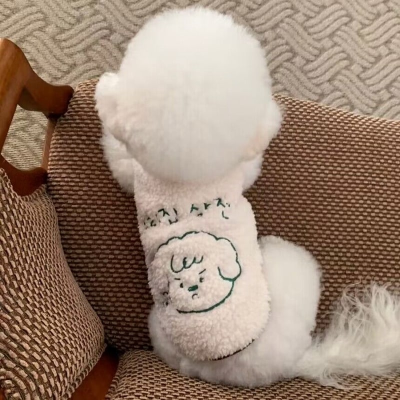 との犬服テディボーミペットのコキシナレビーベア服 ラムズウール ベスト 暖かい