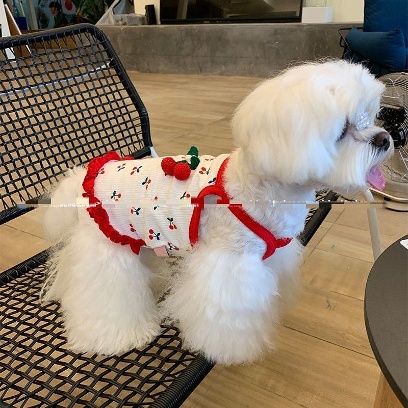 春夏新作 犬服 ペット服 犬 洋服 ペット 犬用品 小中型犬 子犬犬ペット服夏ホルターワンピースサブ猫ベストワンピースペット
