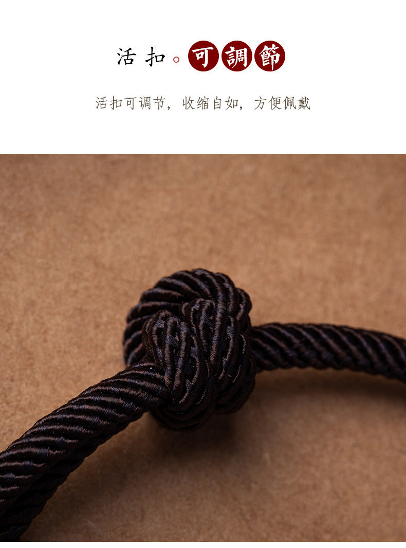 同心结红绳牛年本命年手工编织金刚结手绳男女简约情侣手链女神节