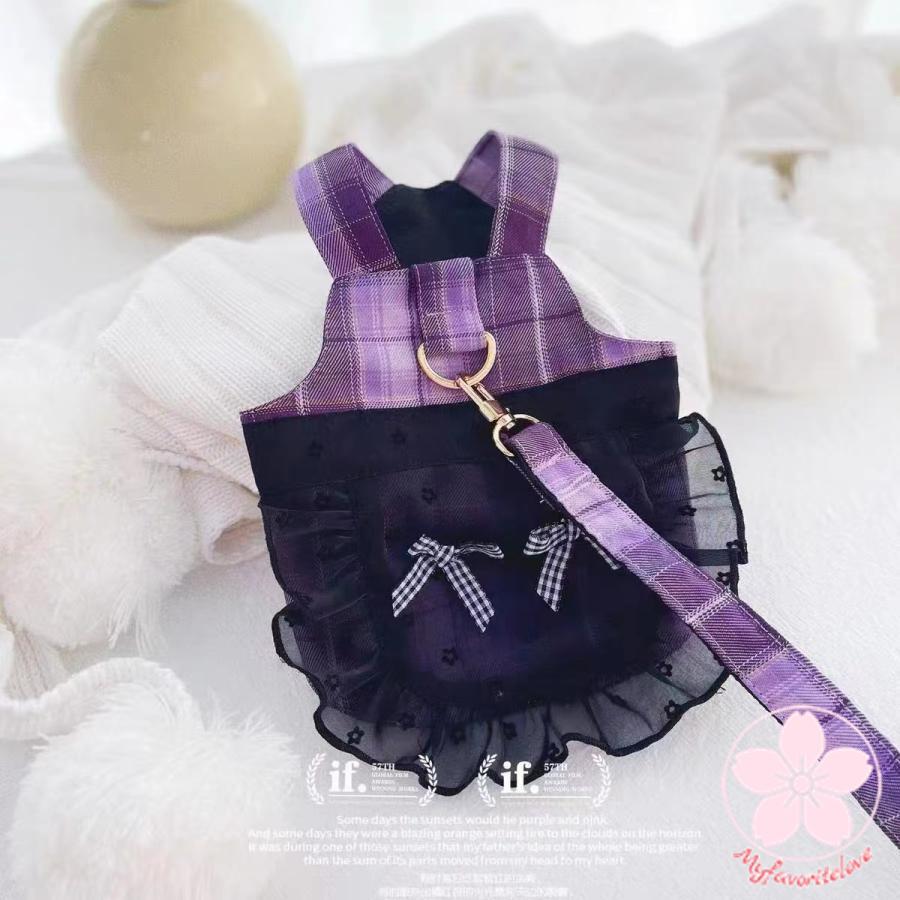 超目玉新品 ペット 服 安い 犬 春 夏 ギンガム チェック フリル ワンピース かわいい 可愛い ハイブランド 猫 ドッグウェア
