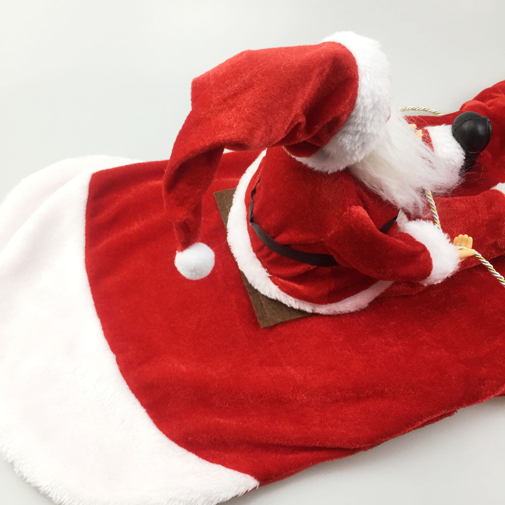 ペット犬クリスマス衣装サンタ乗馬スーツクリスマスペット服鹿乗馬スーツペットクリスマス用品