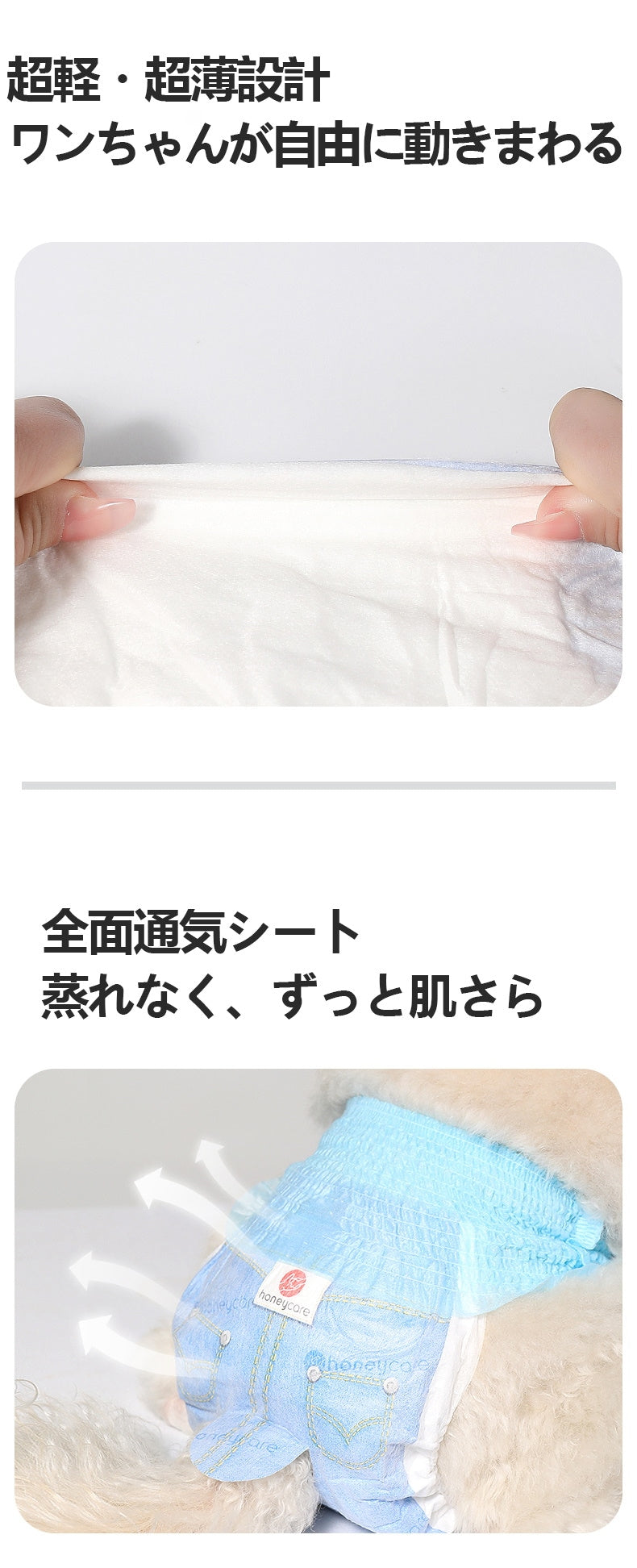 <a href="https://www.qoo10.jp/gmkt.inc/Search/brand.aspx?brandno=109151" target="_blank" class="title_brand" id="btn_brand" title="Honeycare">Honeycare</a>犬用 紙おむつ 20枚 パンツタイプ マナーおむつ 男女兼用 オムツ しつけ 介護 紙おむつ 犬 猫 ペット用紙おむつ