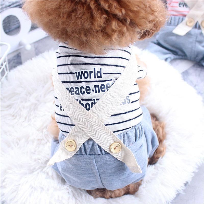 【輸送費無料】ペットの子犬の服夏の薄い4本足のパンツbrフィット感について:薄くて軽いスナップ