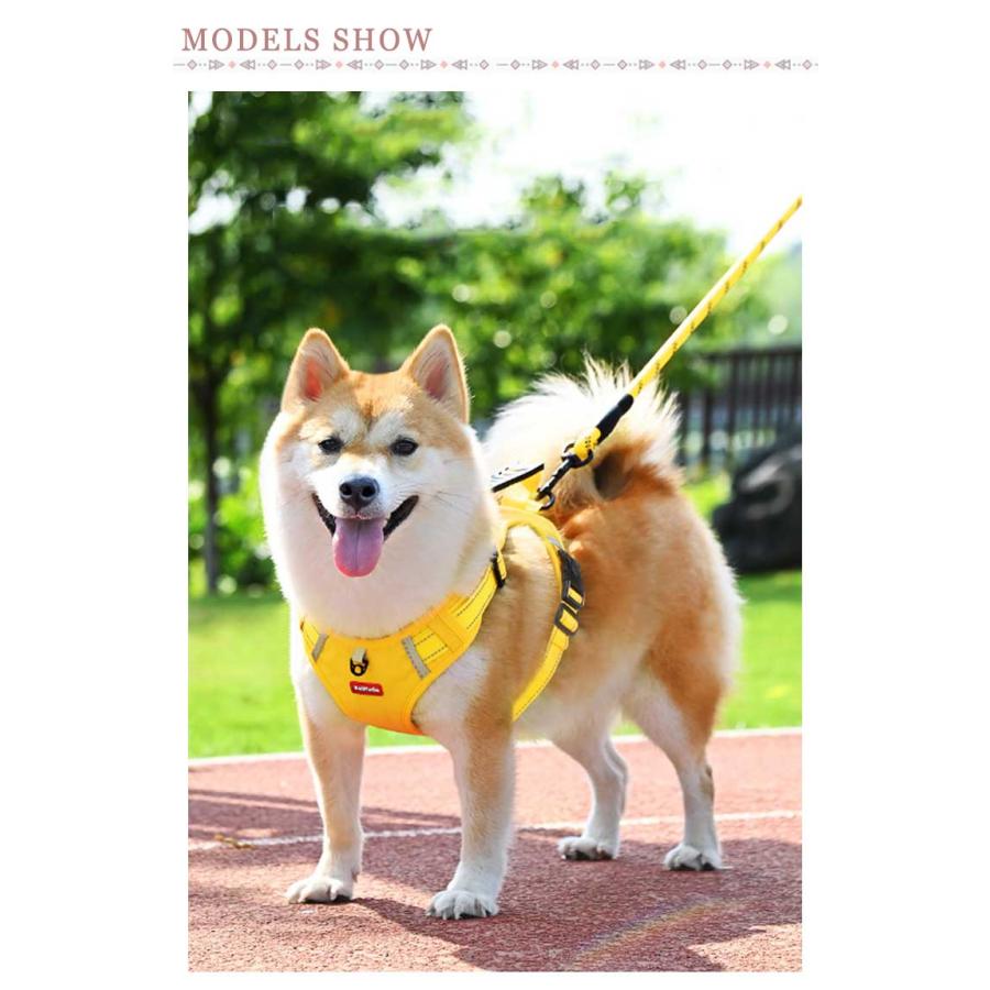 本日限定 2枚購入で150円OFF リード 犬用 ドッグ用品 ハーネス 大型犬 ハンドル付き 防衝撃 小型犬 犬 ハーネスベルト ハーネス 中型犬 ペット 出かけ用 抜けない 散歩 カジ 新品追加