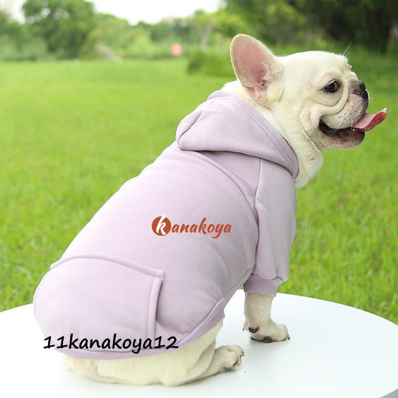 犬 服 ペット用品 犬服 ドッグウェア 裏起毛 パーカー 傷なめ防止 抜け毛 ポケット付き 秋冬 トレーナー 小型犬 中型犬