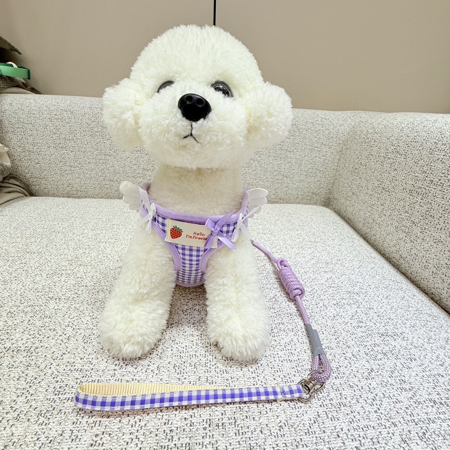 新しい犬の胸の背中のかわいいペットのベスト式の小型犬の牽引紐は犬のひもの翼のレースを散歩します メガ割ワンピースパンツトートバッグ