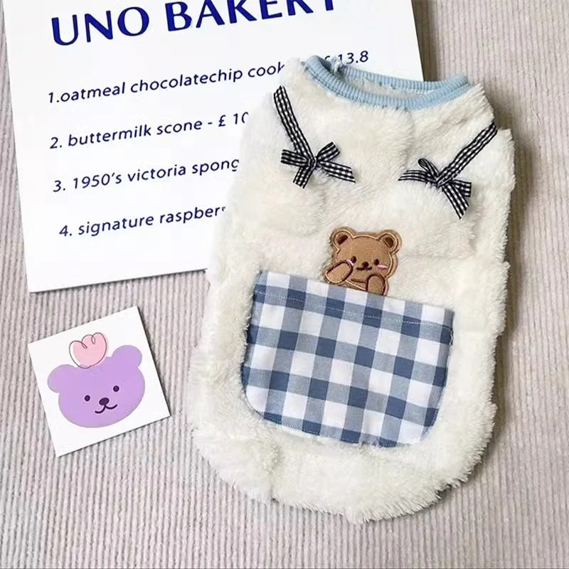2025新作春秋 ペット服/犬猫服 犬 洋服/犬用品 /小中型犬 小型犬服 春秋モデル フリースセーターで暖かい 猫 ペット 秋 丸首 ウエストコート