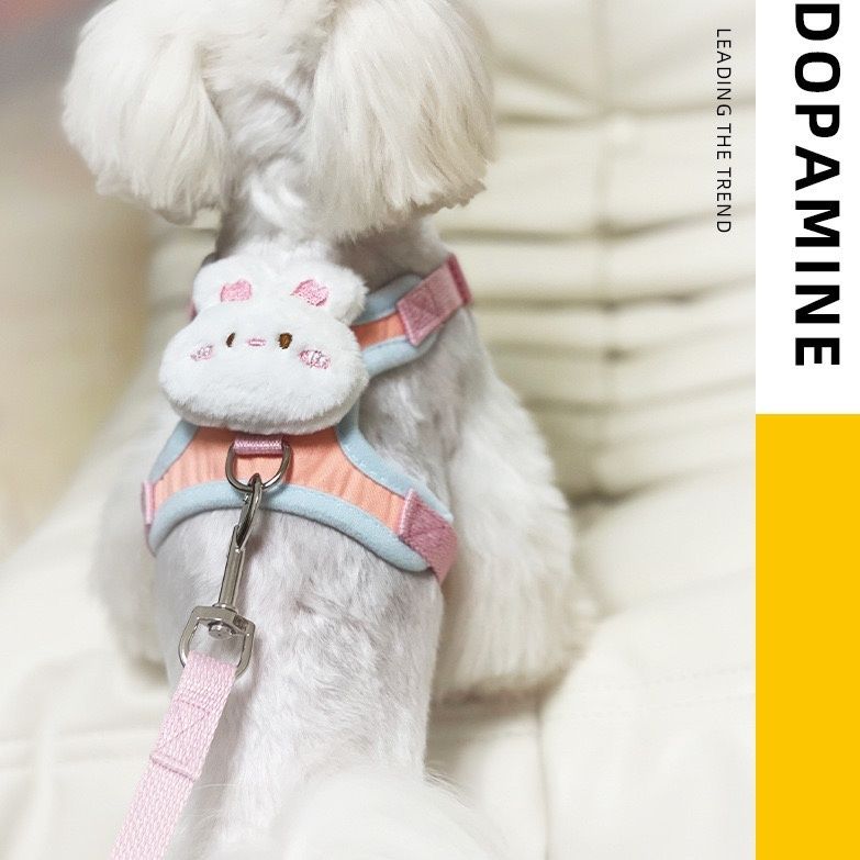 小型犬ペット犬犬外出可爱い熊背式テディ比熊猫牽引縄ドッグラン胸帯 メガ割ワンピースパンツトートバッグ
