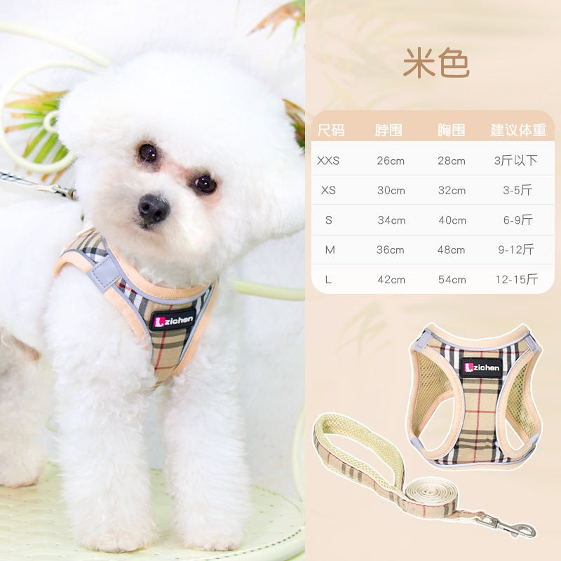 簡単装着 シンプル リーシュ ペット用品 お出かけ 軽量 犬 犬用 おしゃれ リード 猫用 お散歩 ハーネスリードセット ハーネス 46 2点セット 中型犬 胴輪 ペットハーネス ネコ用ハーネス 犬用
