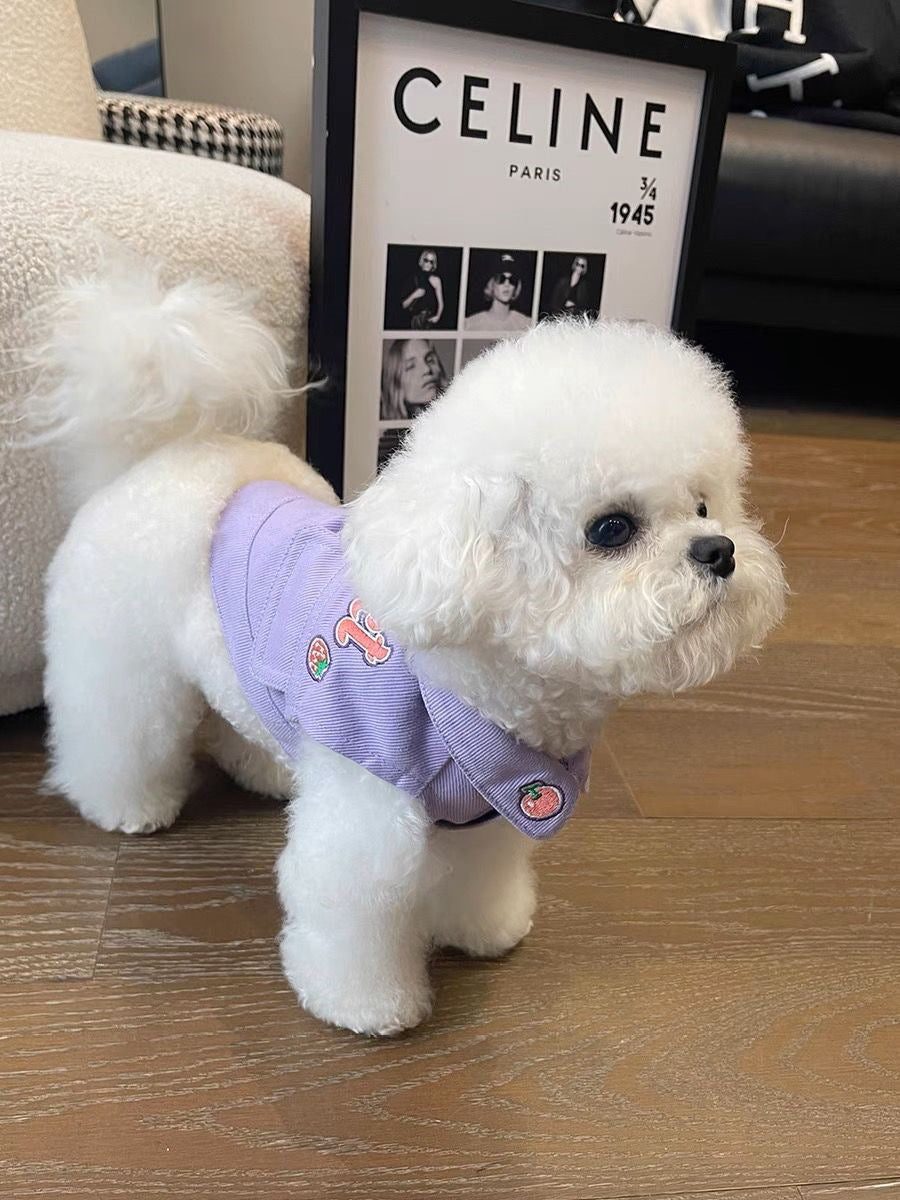 【6989人コレクション】ネットレッド犬服春秋タイプペット子犬テディ比熊雪納瑞小型犬デニム