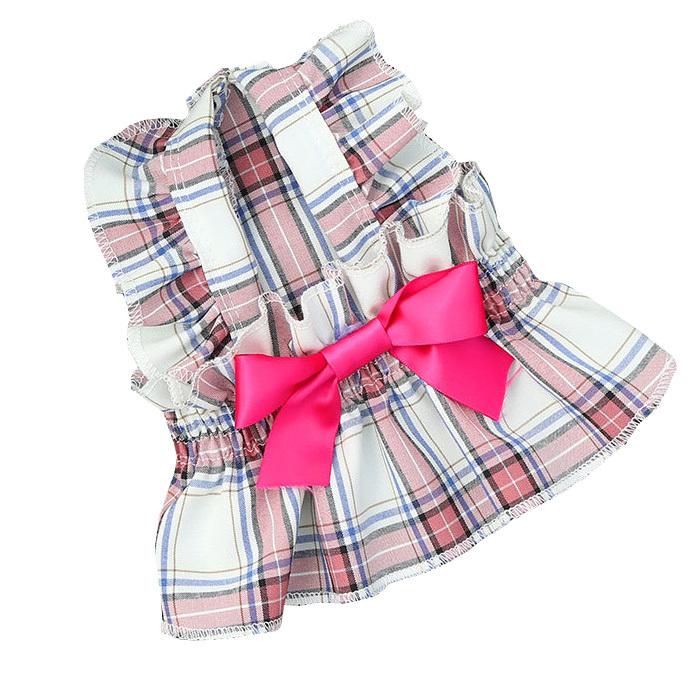 犬 ウェア りぼん ワンピース 中型犬 ドッグ リボン ドレス 秋 犬服 フリル ペット ドッグウェア 小型犬 夏 冬 猫 スカート 春 服