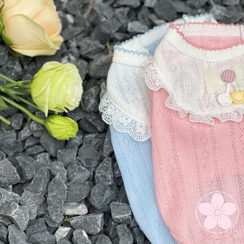 超目玉新品 ペット 服 安い 犬 春 夏 秋 フリル レース タンクトップ かわいい ハイブランド 猫 ドッグウエア