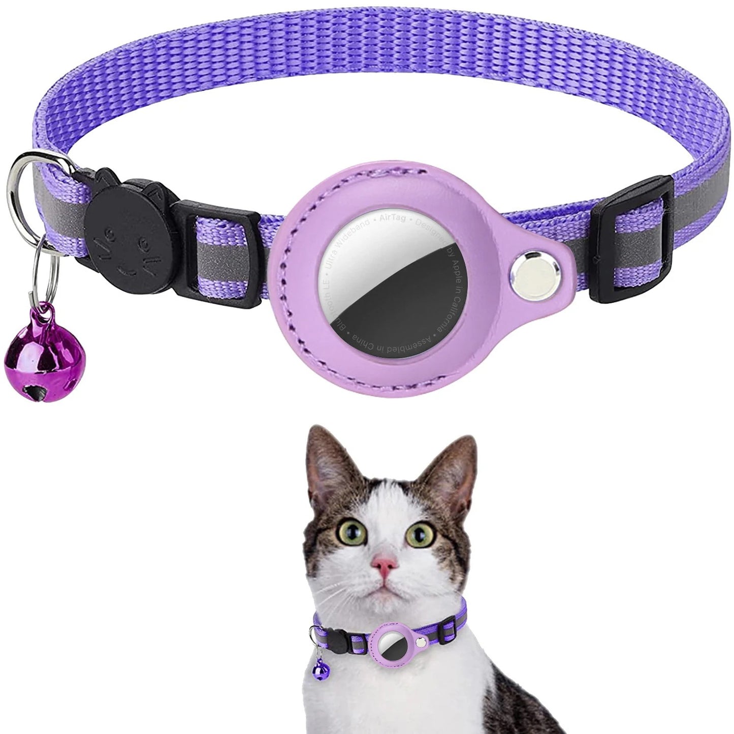 動物 ペット首輪 犬首輪 収納ケース AirTag 紛失防止 猫首輪 サイズ調節可能 AirTagケース 追跡 軽量 カバー 猫 ベル付き 犬 エアタグ 保護ケース GPS エアタグ 迷子