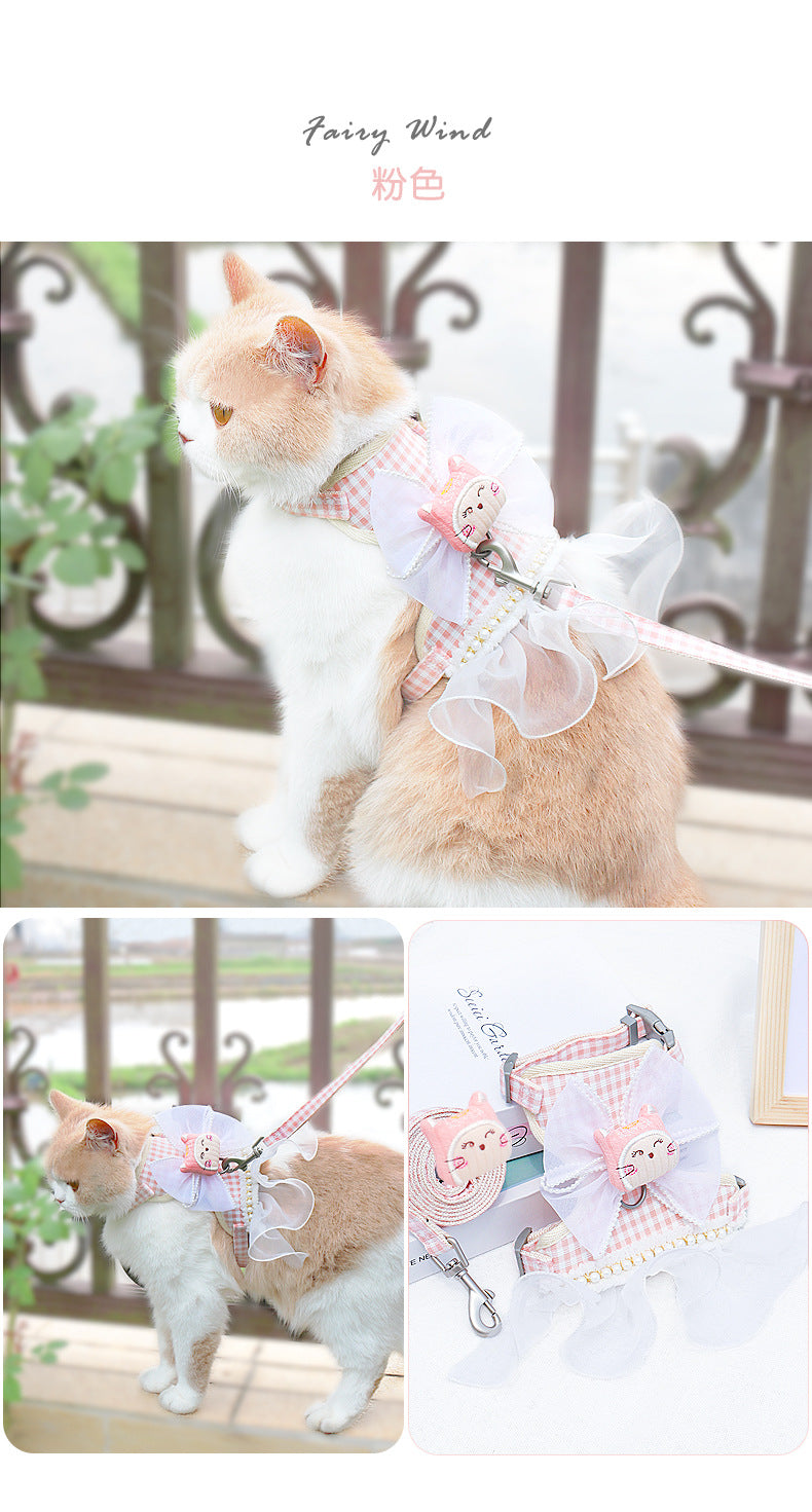 胴輪 軽量 ネコ用ハーネス リード おしゃれ 犬用 犬用ハーネス ペット用品 2点セット 簡単装着 ペットハーネス 猫用 小型犬 中型犬 お散歩 シンプル 犬 お出かけ 70 リーシュ ハーネス ハー
