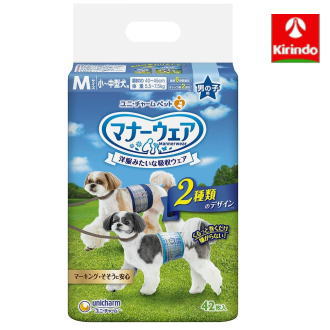 <a href="https://www.qoo10.jp/gmkt.inc/Search/brand.aspx?brandno=18151" target="_blank" class="title_brand" id="btn_brand" title="ユニ・チャーム">ユニ・チャーム</a>ユニ・チャームペット マナーウェア 男の子用 Mサイズ 小~中型犬用 42枚入