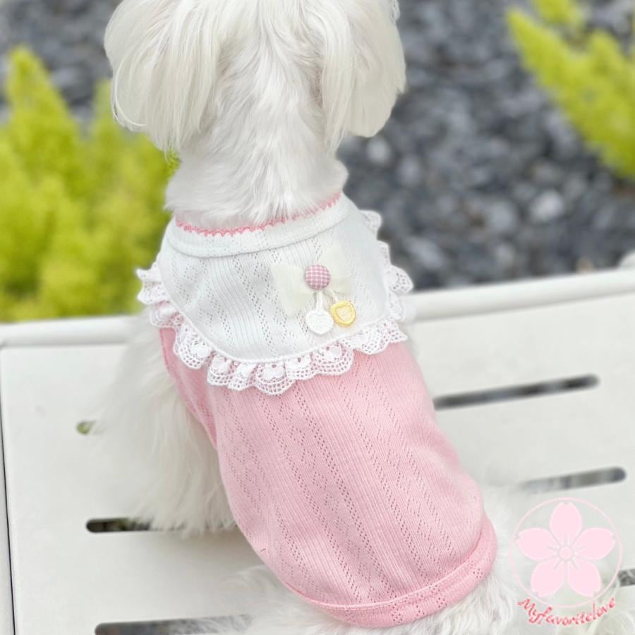 超目玉新品 ペット 服 安い 犬 春 夏 秋 フリル レース タンクトップ かわいい ハイブランド 猫 ドッグウエア