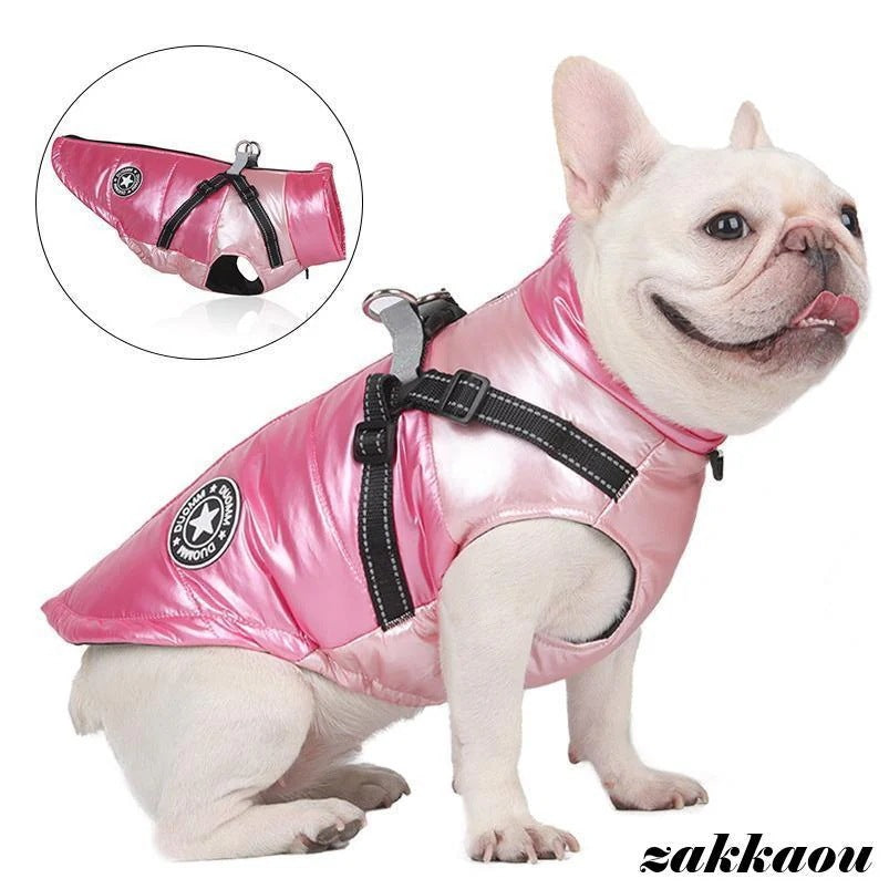 犬服 犬 ハーネス 冬 小型犬 中型犬 犬の服 防寒着 ジャケット 暖かい ハーネス一体型ジャンパー 冬 コート ベスト オシャレ ジャケット 重ね着 厚手 防寒対策