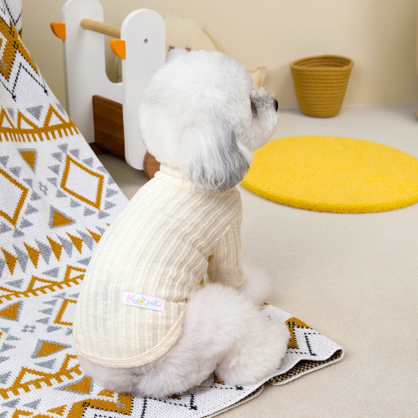 人気犬の服ペット小型犬の服新しいテディよりパンダミミミ韓国ハイネックボトムシャツ