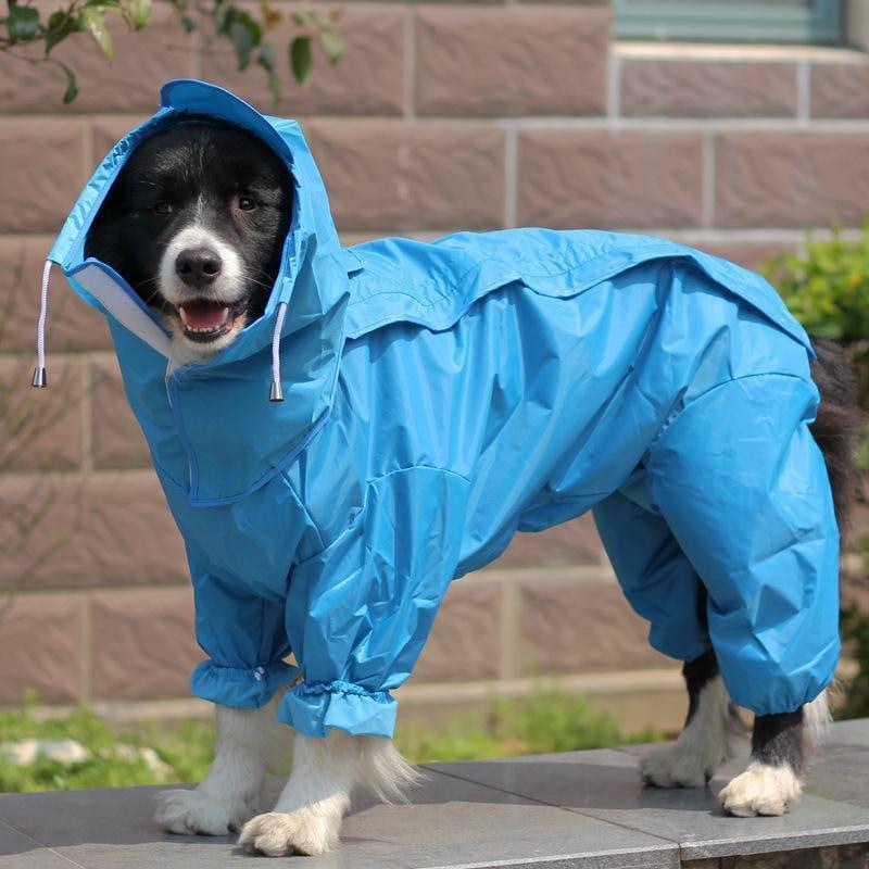 犬用レインコート ペットレインコート 防水 通気 軽量 12-30サイズ 大きいサイズ 汚れ防止 中大型猫犬 ドッグレインコート