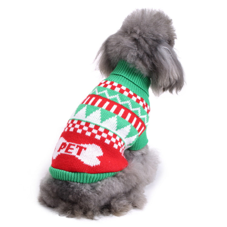 2023年新作入荷 ペット服 犬 服 Tシャツ ドッグウェア犬服クリスマス衣雪花セーターハロウィンペット服セーターヘラジカ衣犬セーター