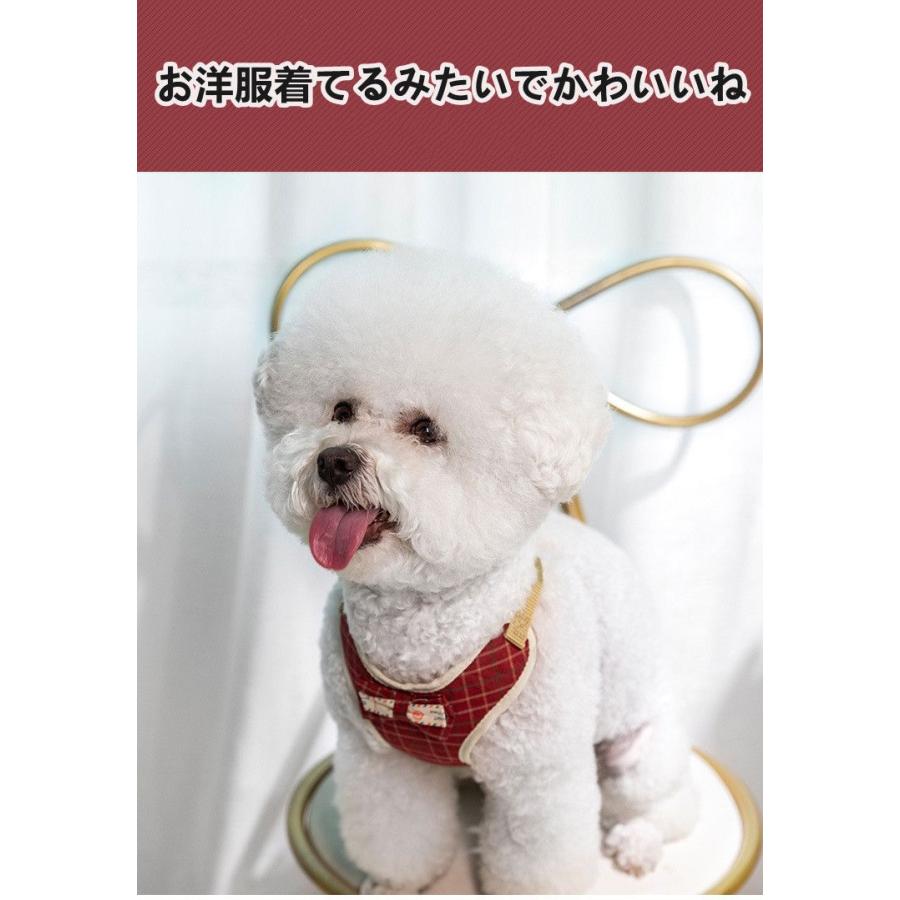 新商品プロモーション,数量限定 犬 猫 ハーネス ハーネスリードセット 2点リード付 ペット 服 リボン チェック 蝶ネクタイ キャット ドッグ メッシュ 散歩紐 散歩グッズ 簡単装着 メッシュ ベ