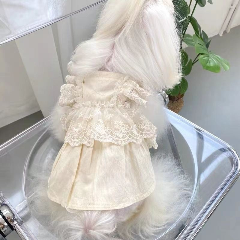 春夏新作 犬服 ペット服 犬 洋服 ペット 犬用品 小中型犬 犬 スカート 子犬 夏 春秋 服 ペット 小型犬 猫 薄い部分